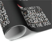 Hoogstwaarschijnlijk kerstcadeaus voor de hond kop cadeaupapier (Rol Hoek)