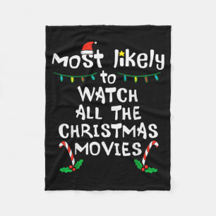 Hoogstwaarschijnlijk Kerstfilm Kijken Xmas Familie Fleece Deken