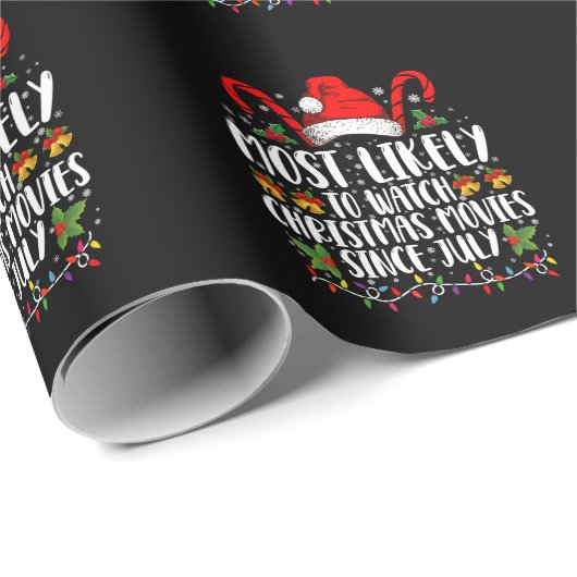 Hoogstwaarschijnlijk kerstfilms kijken sinds juli  cadeaupapier (Rol Hoek)