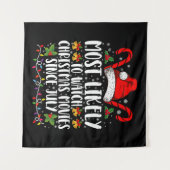 Hoogstwaarschijnlijk kerstfilms kijken sinds juli wandkleed (Voorkant (horizontaal))