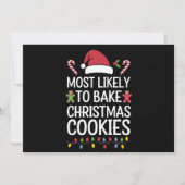 Hoogstwaarschijnlijk Kerstkoekjes Bakken Funny Bak Feestdagenkaart (Voorkant)
