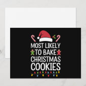 Hoogstwaarschijnlijk Kerstkoekjes Bakken Funny Bak Feestdagenkaart (Voorkant / Achterkant)