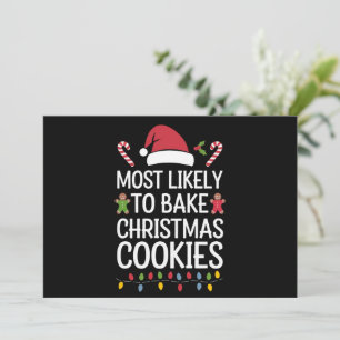 Hoogstwaarschijnlijk Kerstkoekjes Bakken Funny Bak Feestdagenkaart