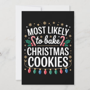 Hoogstwaarschijnlijk kerstkoekjes bakken Kerst Xma Kaart