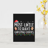 Hoogstwaarschijnlijk kerstkoekjes bakken Leuk bakk Kaart (Gele Bloem)