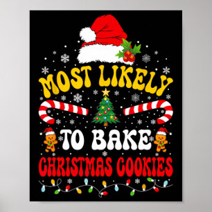 Hoogstwaarschijnlijk kerstkoekjes maken die overee poster