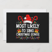 Hoogstwaarschijnlijk Kerstliederen Zingt Kaart (Voorkant)