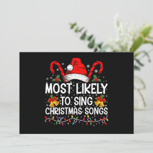 Hoogstwaarschijnlijk Kerstliederen Zingt Kaart