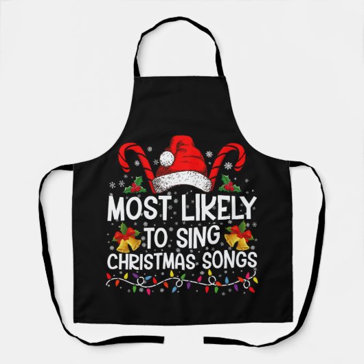 Hoogstwaarschijnlijk kerstliedjes zingt schort (Voorkant)