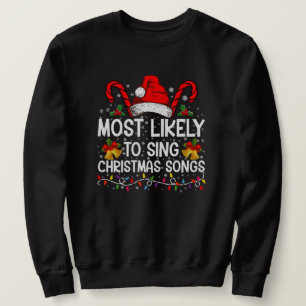 Hoogstwaarschijnlijk kerstliedjes zingt trui