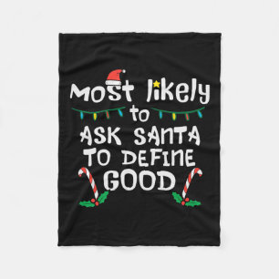 Hoogstwaarschijnlijk Kerstman definiëren Goede Ker Fleece Deken