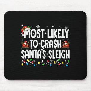 Hoogstwaarschijnlijk Kerstman Sleigh Familie Match Muismat