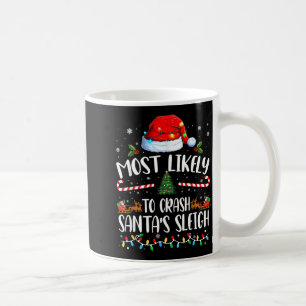 Hoogstwaarschijnlijk Kerstmans slee crashende fami Koffiemok