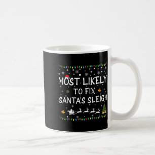 Hoogstwaarschijnlijk Kerstman's slee repareren Fun Koffiemok