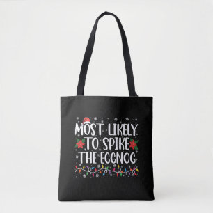 Hoogstwaarschijnlijk Kerstmis Familie Kerstmis Egg Tote Bag