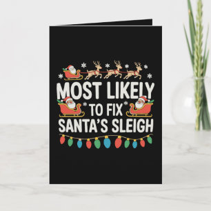 Hoogstwaarschijnlijk Kerstmis Familie Van Sinterkl Kaart