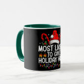 Hoogstwaarschijnlijk Kerstmis Knuffels Kerst Overe Mok (Voorkant links)
