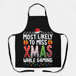 Hoogstwaarschijnlijk Kerstmis Missen Tijdens Gamen Schort