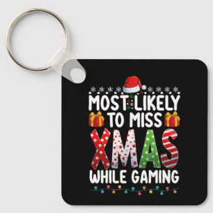 Hoogstwaarschijnlijk Kerstmis Missen Tijdens Gamen Sleutelhanger