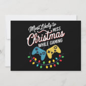 Hoogstwaarschijnlijk Kerstmis te Missen Tijdens Ga Feestdagenkaart (Voorkant)