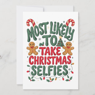 Hoogstwaarschijnlijk Kerstzelfies Maken Van Gember Kaart