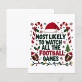 Hoogstwaarschijnlijk kijken naar alle Football Gam (Voorkant / Achterkant)