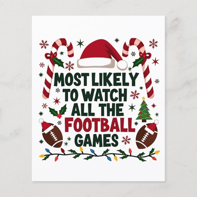 Hoogstwaarschijnlijk kijken naar alle Football Gam (Voorkant)