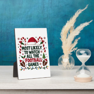 Hoogstwaarschijnlijk kijken naar alle Football Gam Fotoplaat