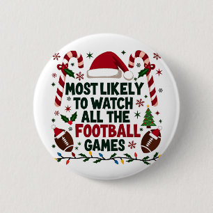 Hoogstwaarschijnlijk kijken naar alle Football Gam Ronde Button 5,7 Cm