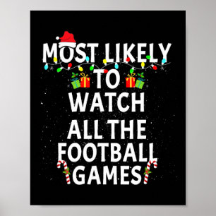 Hoogstwaarschijnlijk kijken naar Football Christma Poster