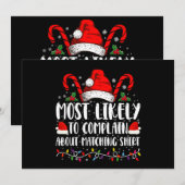 Hoogstwaarschijnlijk klaagt over bijpassend shirt  kaart (Voorkant / Achterkant)