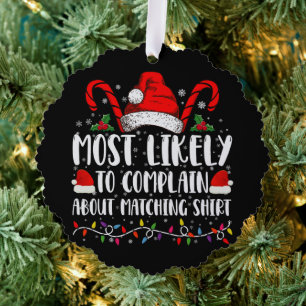 Hoogstwaarschijnlijk Klaagt Over Bijpassend Shirt Ornament Kaart