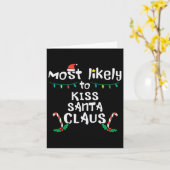 Hoogstwaarschijnlijk kus sinterklaas Kerstmis Kers Kaart (Gele Bloem)
