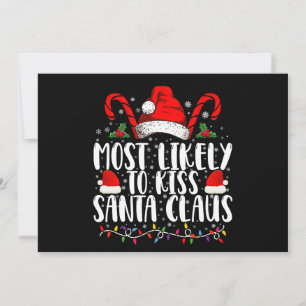 Hoogstwaarschijnlijk kust Santa Claus Kerstmis Fam Kaart