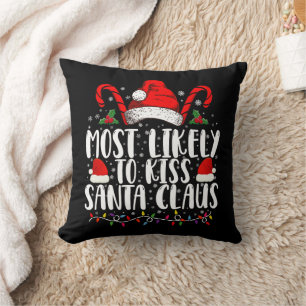 Hoogstwaarschijnlijk kust Santa Claus Kerstmis Fam Kussen