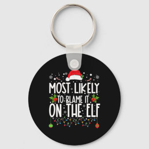 Hoogstwaarschijnlijk maakt het de elf Santa famili Sleutelhanger