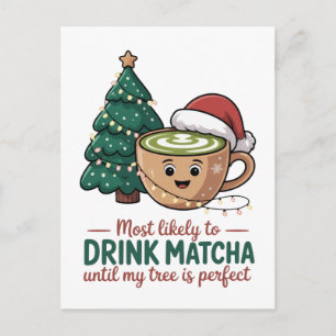 Hoogstwaarschijnlijk Matcha Drinken Tot Mijn Boom Uitnodiging Briefkaart