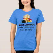 Hoogstwaarschijnlijk miljoenen Afstuderen maken Tri-Blend Shirt (Voorkant)