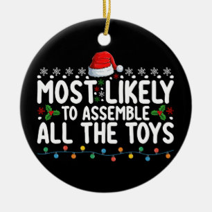 Hoogstwaarschijnlijk monteert alle kerstcadeaus keramisch ornament