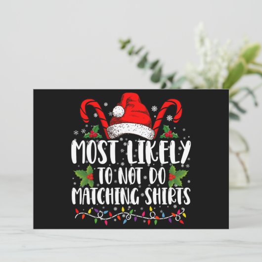 Hoogstwaarschijnlijk niet bijpassende Shirten kers Kaart (Staand voorkant)