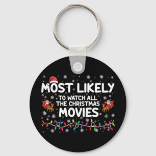 Hoogstwaarschijnlijk om alle kerstfilms te bekijke sleutelhanger