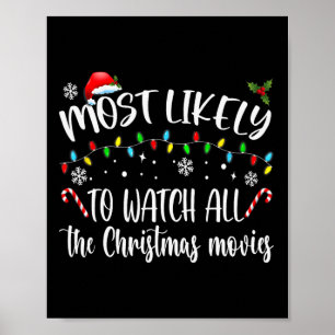 Hoogstwaarschijnlijk om alle kerstfilms te kijken poster