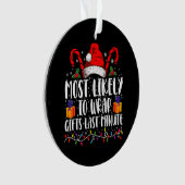 Hoogstwaarschijnlijk om cadeaus te verpakken Last Ornament (voorkant)