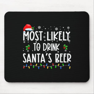 Hoogstwaarschijnlijk om de bier van de kerstman te muismat