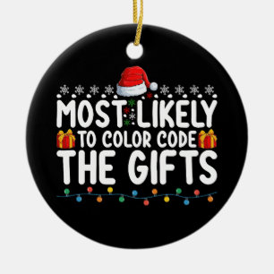 Hoogstwaarschijnlijk om de cadeaus met een kleurco keramisch ornament