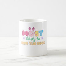 Hoogstwaarschijnlijk om de eieren te verbergen Mok