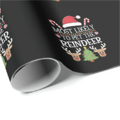 Hoogstwaarschijnlijk om de familie van de rendierp cadeaupapier (Rol Hoek)