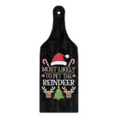 Hoogstwaarschijnlijk om de familie van de rendierp snijplank (Voorkant)