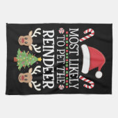 Hoogstwaarschijnlijk om de familie van de rendierp theedoek (Horizontaal)