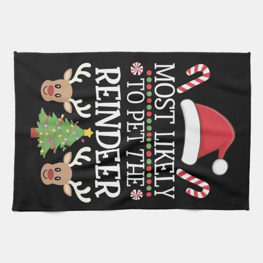 Hoogstwaarschijnlijk om de familie van de rendierp theedoek (Horizontaal)